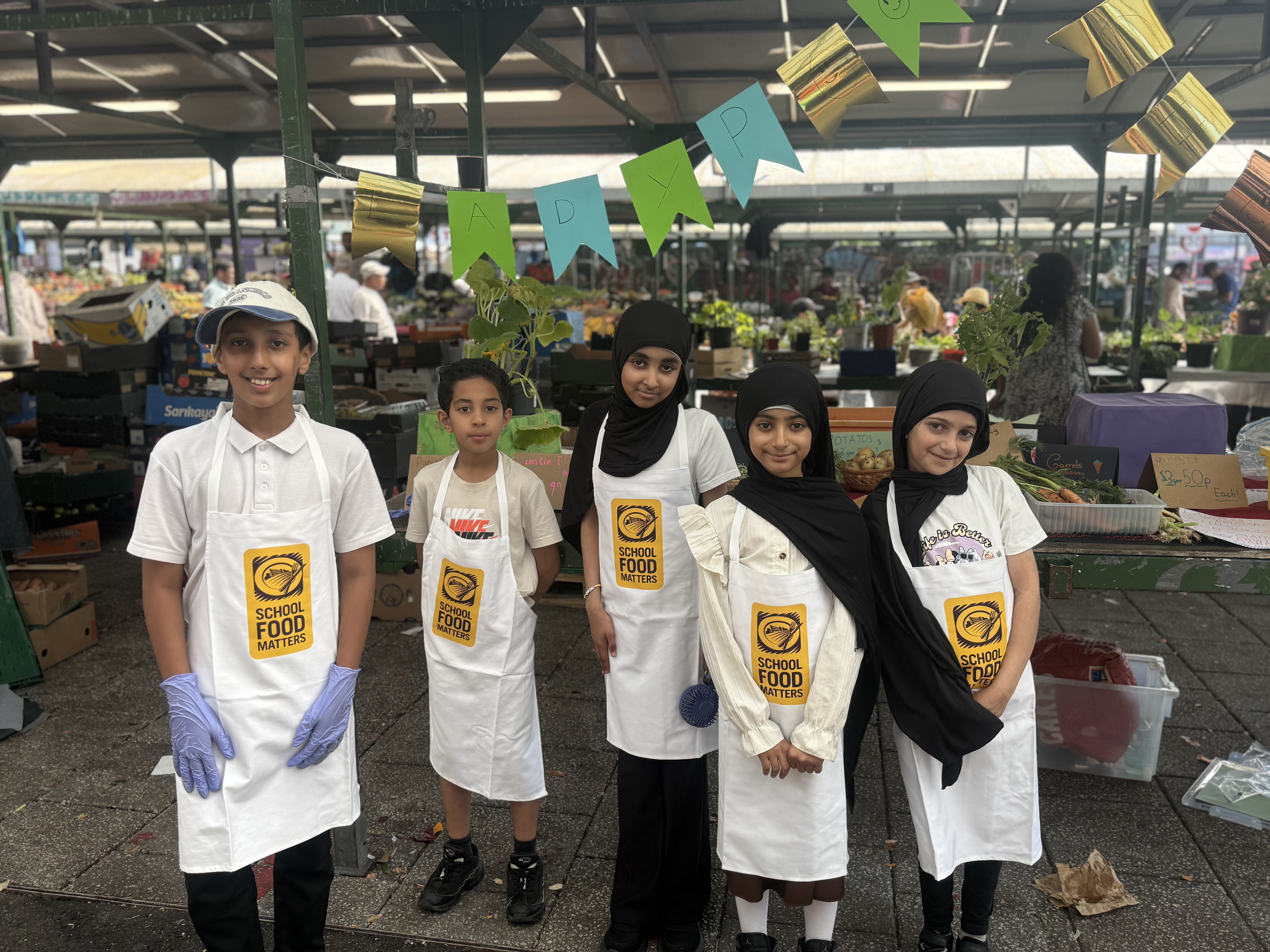Birmingham Schoolchildren Sell Home-Grown Produce at Bullring Open Market