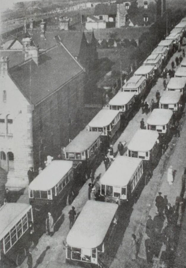 Soggey Seaside Sandwiches -Consett - Parliamnet Street buses for the Poor Childrens Trip