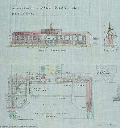 Burnhope War Memorial plan