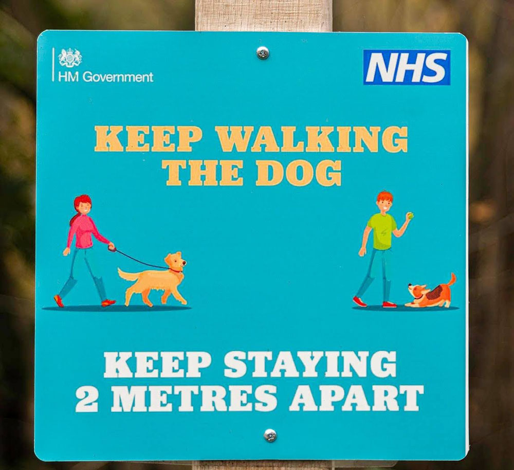7. Signs – As the lockdown arrived Shops and business premises began to display more and more signs to alert their customers to Government advice or the number of people that was allowed in the premises. (Image: Steve Webb)