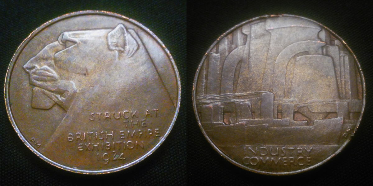 An Unusual Numismatic Find - British Empire Exhibition 1924 Lion