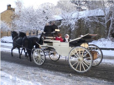 Shotley Bridge - Christmas Snow in Shotley Bridge with the Carriage