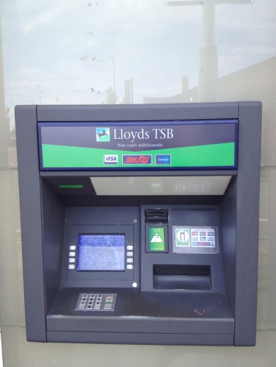 bank cash machine