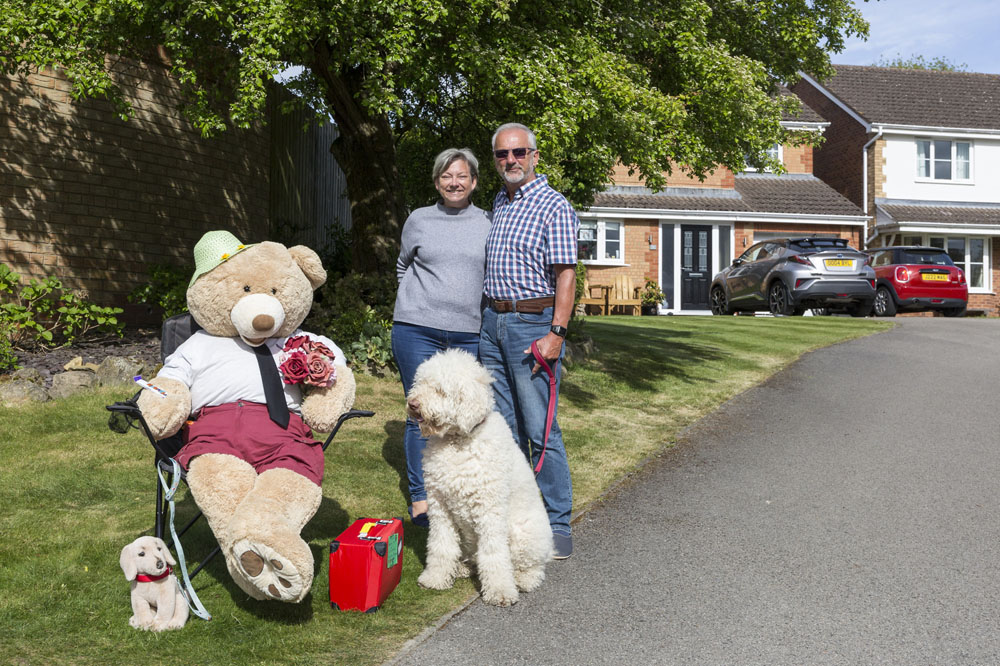 Consett Coronavirus 5. In the first lockdown, following on from the Rainbows and stones came the Teddy bears. People were encouraged to place a teddy bear in their window to cheer people up. Bill and Margaret took this up a level and dressed their bear up in different outfits for weeks on end. Adults and children alike would walk past the house just to see what ‘Mr Funshine’ was wearing. (Image: George Ledger)