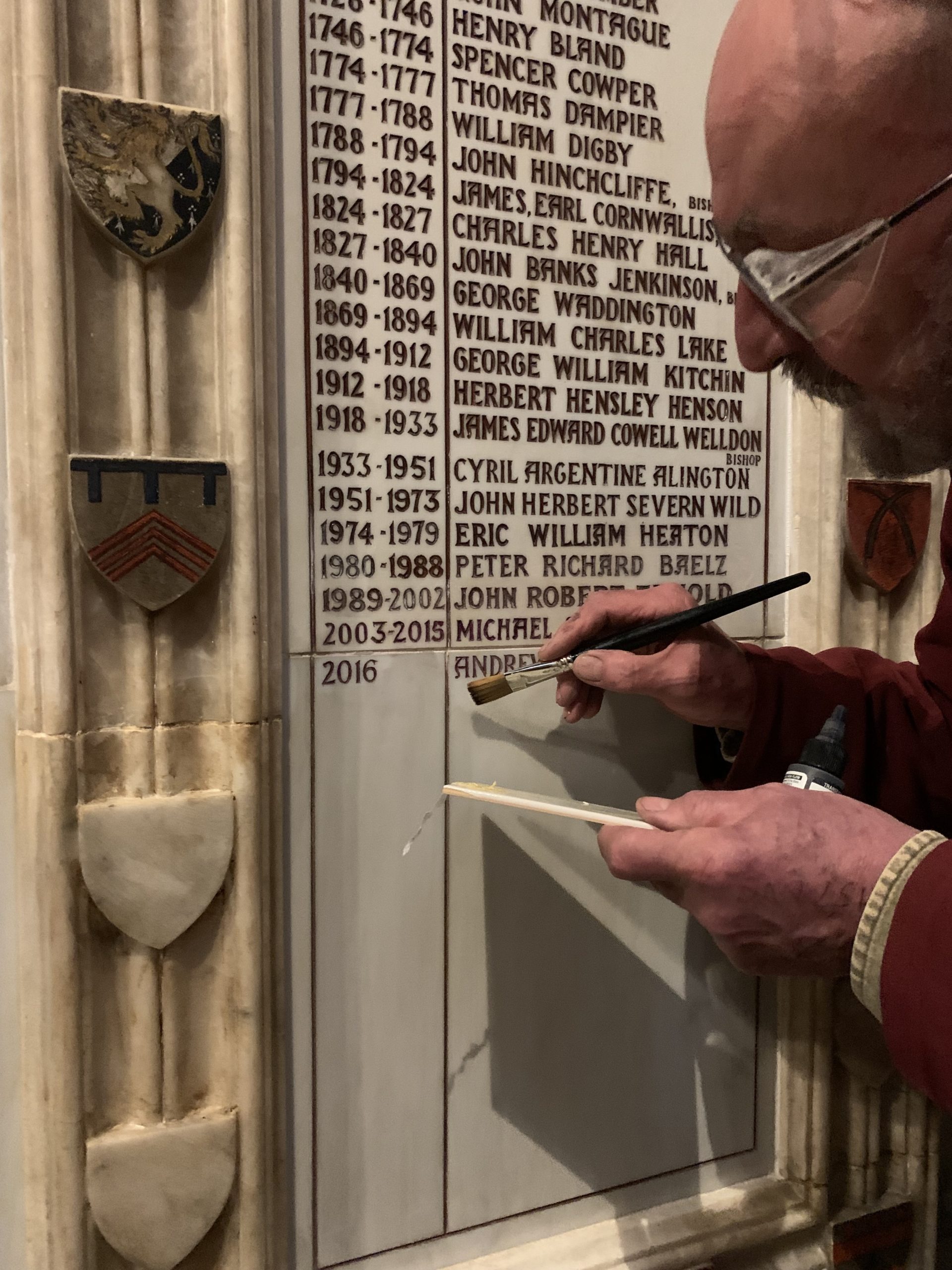 Dean of Durham's Name Finally Carved in Stone as Historic, Cathedral Plaque Gets an Extension