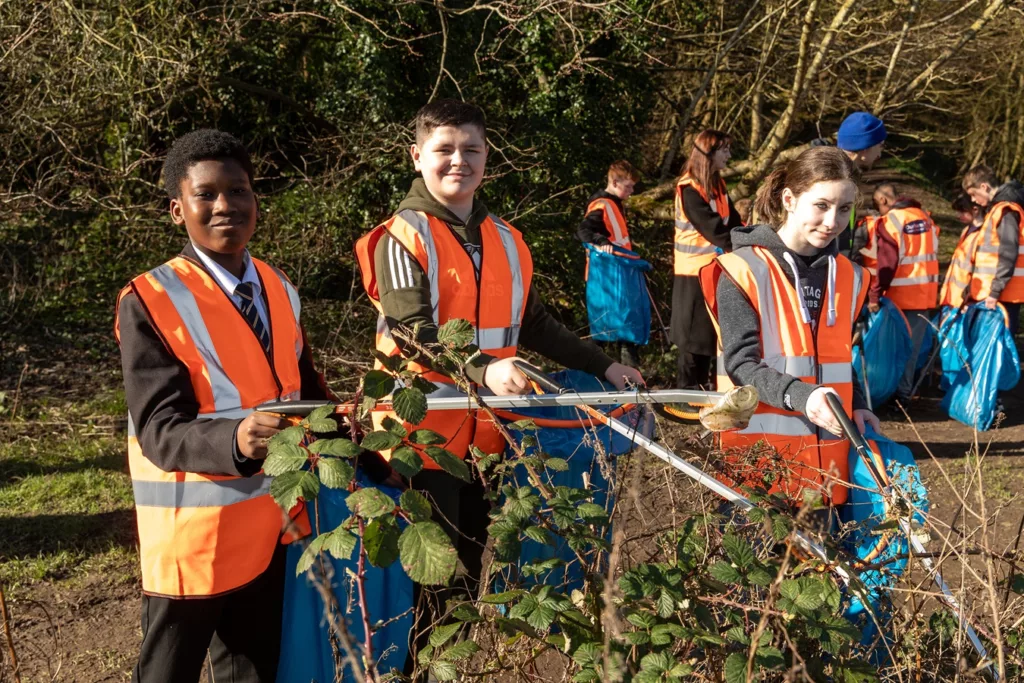County Durham Students Lead the Way as Big Spring Clean Campaign Begins