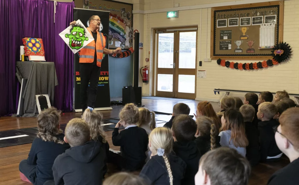 Allan’s Road Safety Magic Show Tours County Durham Schools with Life-Saving Lessons