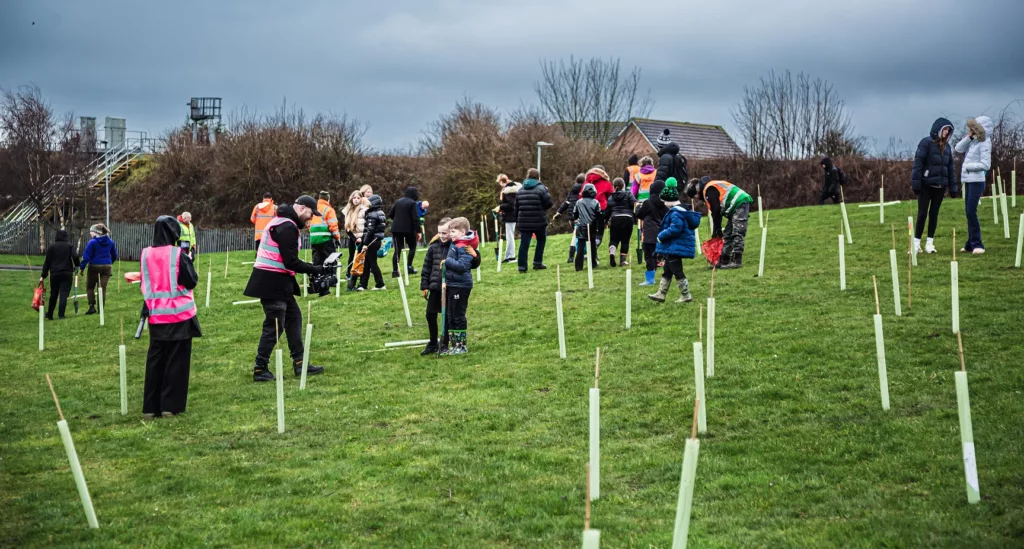 Volunteers Plant Hundreds of Trees in Hartlepool Green Initiative