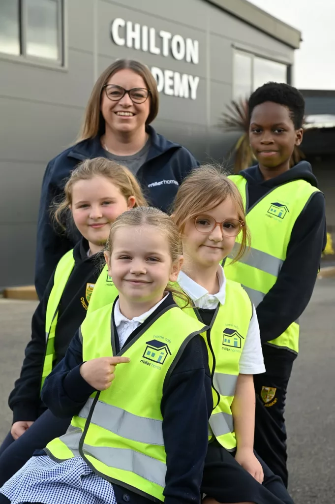 Miller Homes Supports Road Safety with Hi‑Vis Vest Donation to County Durham School