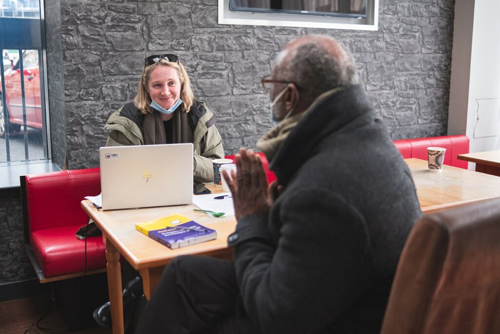 Personalised support offered at the Rapid Re-accommodation Welcome Centre. Photo by Simon Juho