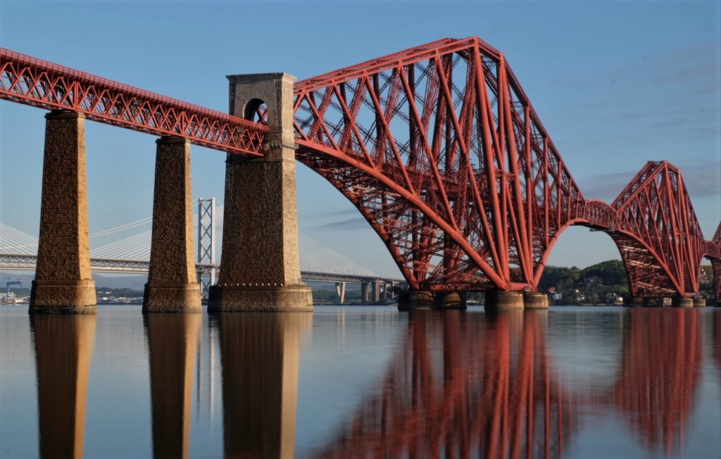 Sunrise over the Forth Bridges, South Queensferry., Edinburgh, Scotland - Estaban by