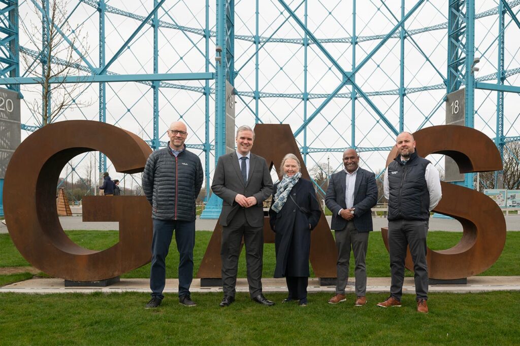 Edinburgh's Granton Waterfront Welcomes New Public Park Within Restored Gasholder
