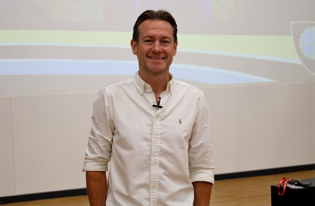 James Mason Encourages Guiseley Students To Show Up And Work Hard