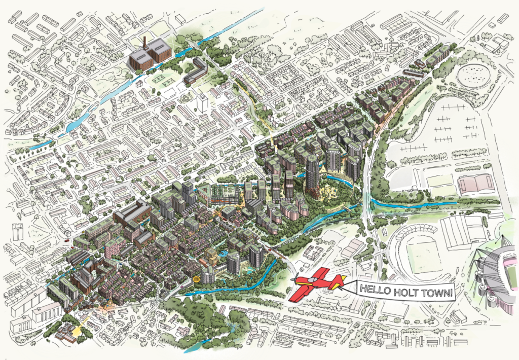 Manchester’s Woodland Vision: Transforming Holt Town into a Green Urban Oasis
