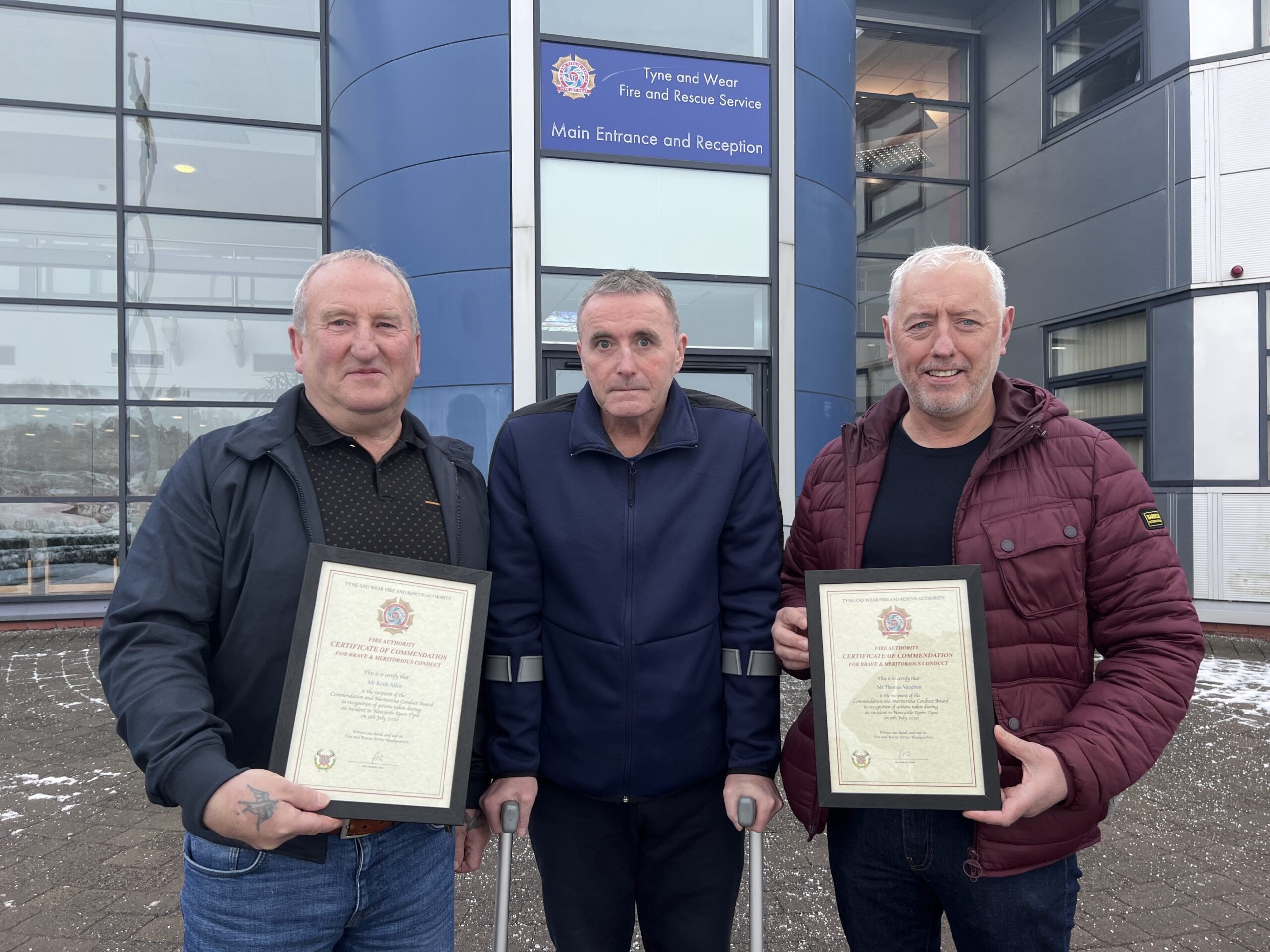 North East Heroes Recognised for Saving Life of Pedestrian