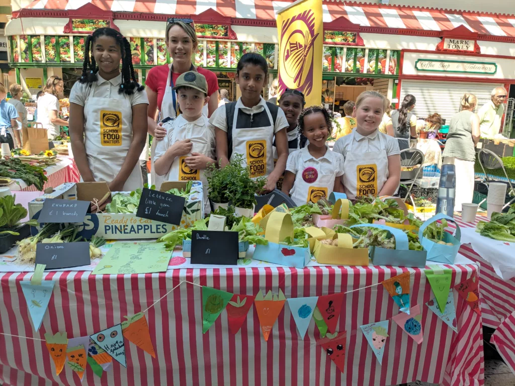 Newcastle Young Marketeers Raise £329 For FareShare North East At Grainger Market