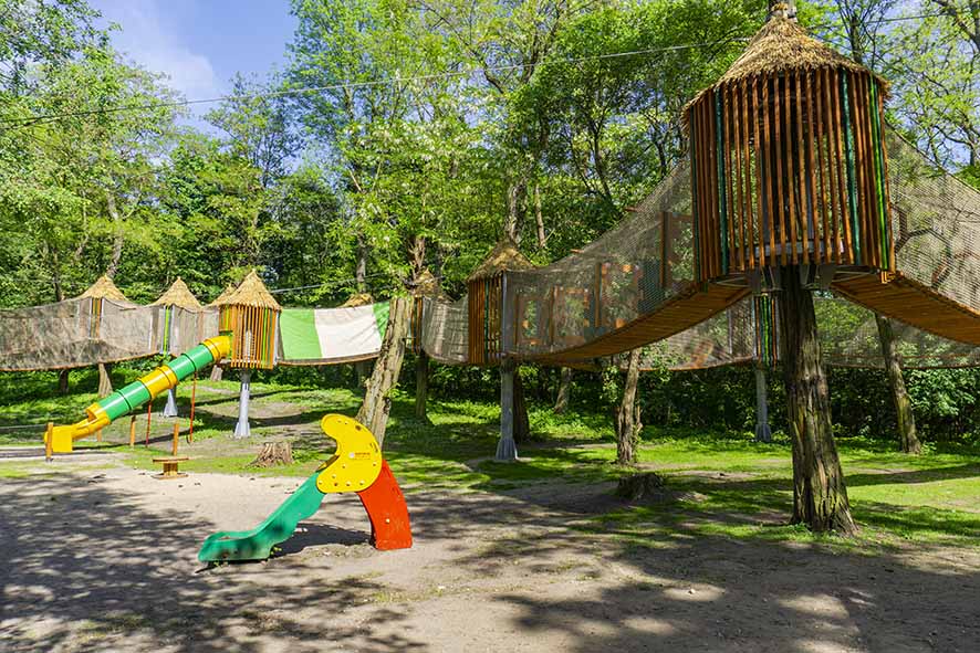 Nowe Zoo Poznań: rope park.