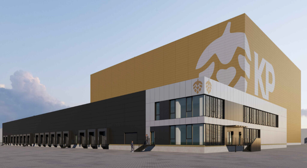 Visualisation of Kompania Piwowarska's new warehouse