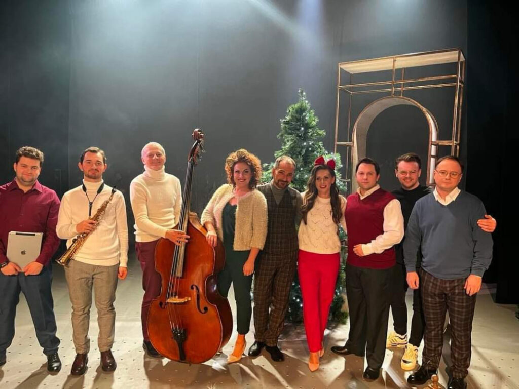 Neighbourly Christmas Carols. Pic from the Musical Theatre's website.