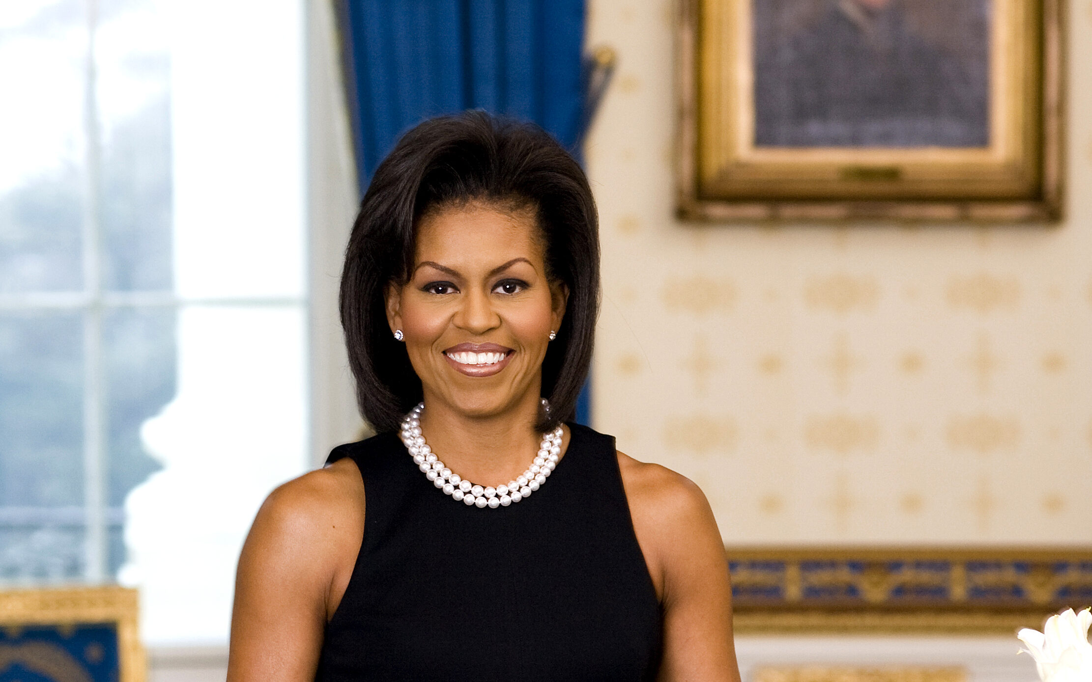 Michelle Obama official portrait.