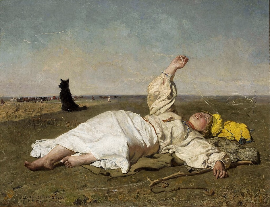 Józef Chełmoński, "Indian Summer" (Babie Lato).