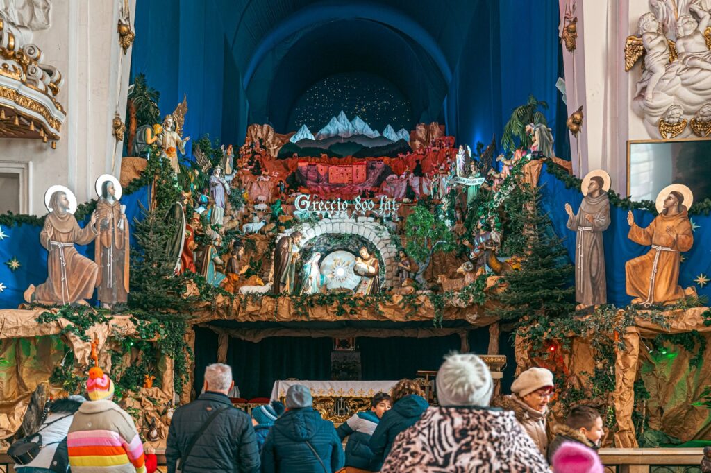 Franciscan Nativity Scene. Archival image.