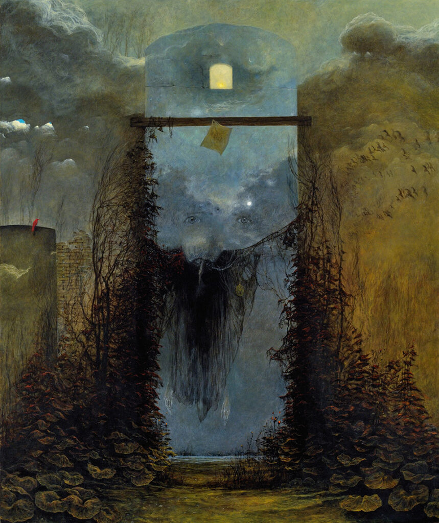 Zdzisław Beksiński - AC78, 1978, oil on fibreboard
