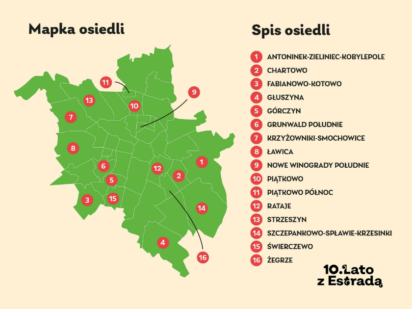 Lato z Estradą Event Location Map