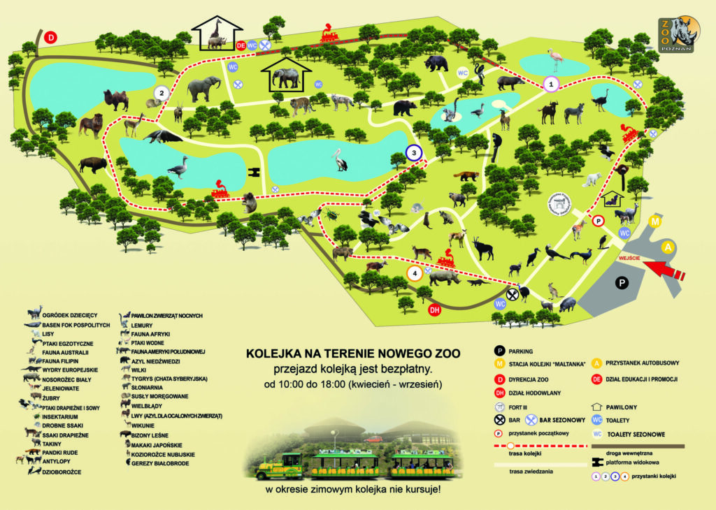 Map of the New Zoo in Poznań (source: New Zoo website)