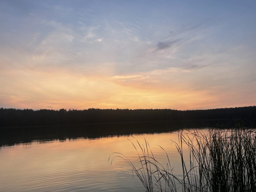 One of the lakes around Poznań.