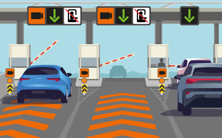 A2 motorway: video tolling system.