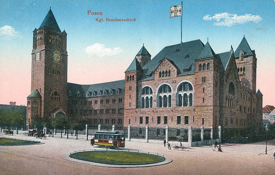 Zamek Cesarski Poznań Vintage Postcard - Public domain