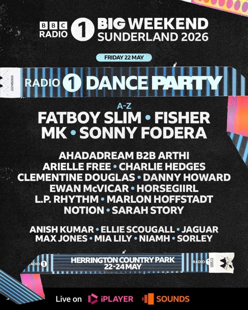 Major Artists Confirmed As Radio 1’s Big Weekend Heads To Sunderland