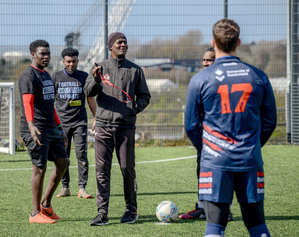 Sunderland City Partners Supporting The "Football Welcomes Refugees" Campaign 