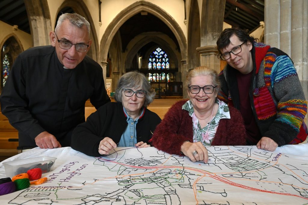 Stitched with Love: Houghton Crafters Create Magical Fabric Map for Houghton Feast