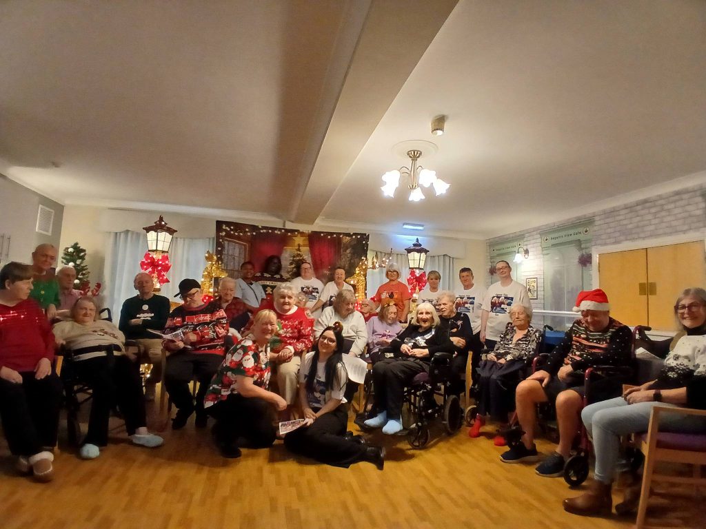 Harbour Healthcare Homes Unite in Song for Heart-Warming Christmas Jumper Day