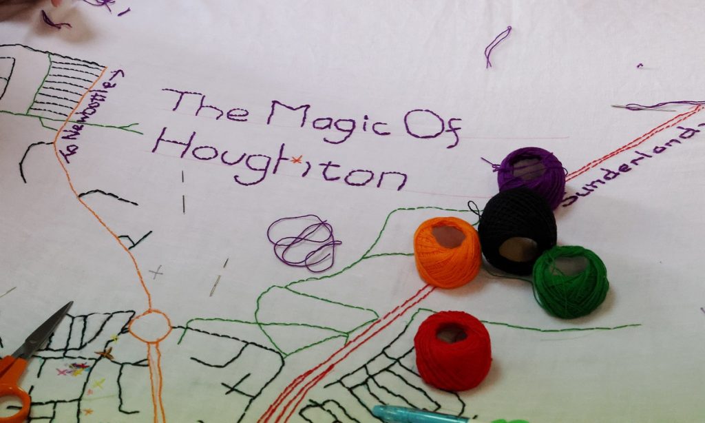 Stitched with Love: Houghton Crafters Create Magical Fabric Map for Houghton Feast