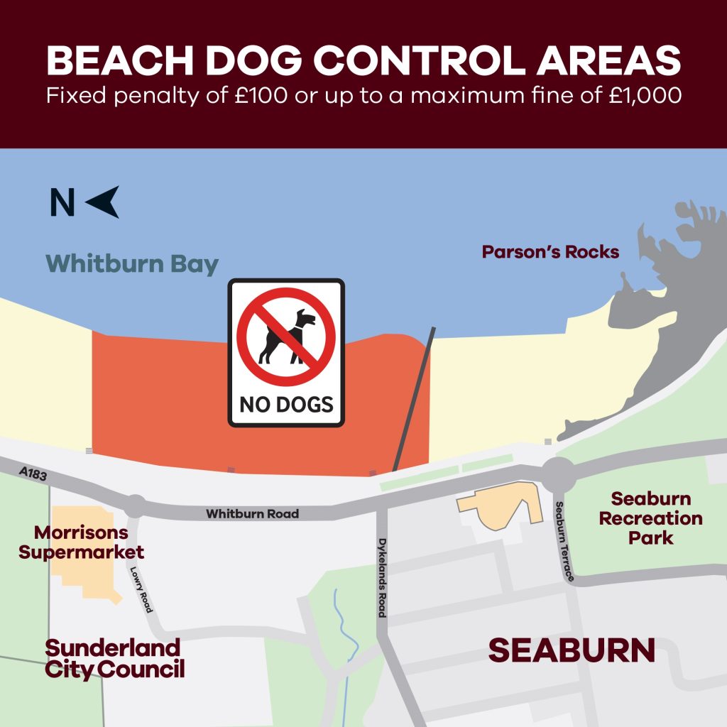 Dog Exclusion Zones Return to Sunderland Beaches This May