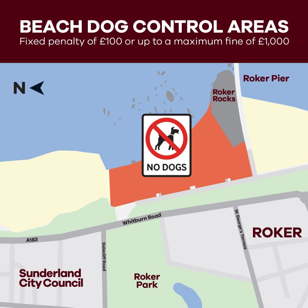 Dog Exclusion Zones Return to Sunderland Beaches This May