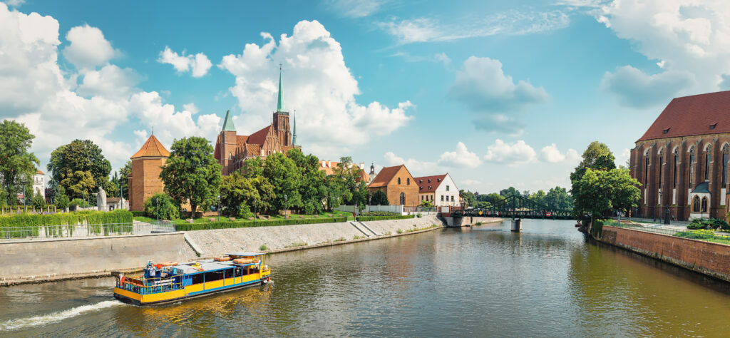 Odra River view.